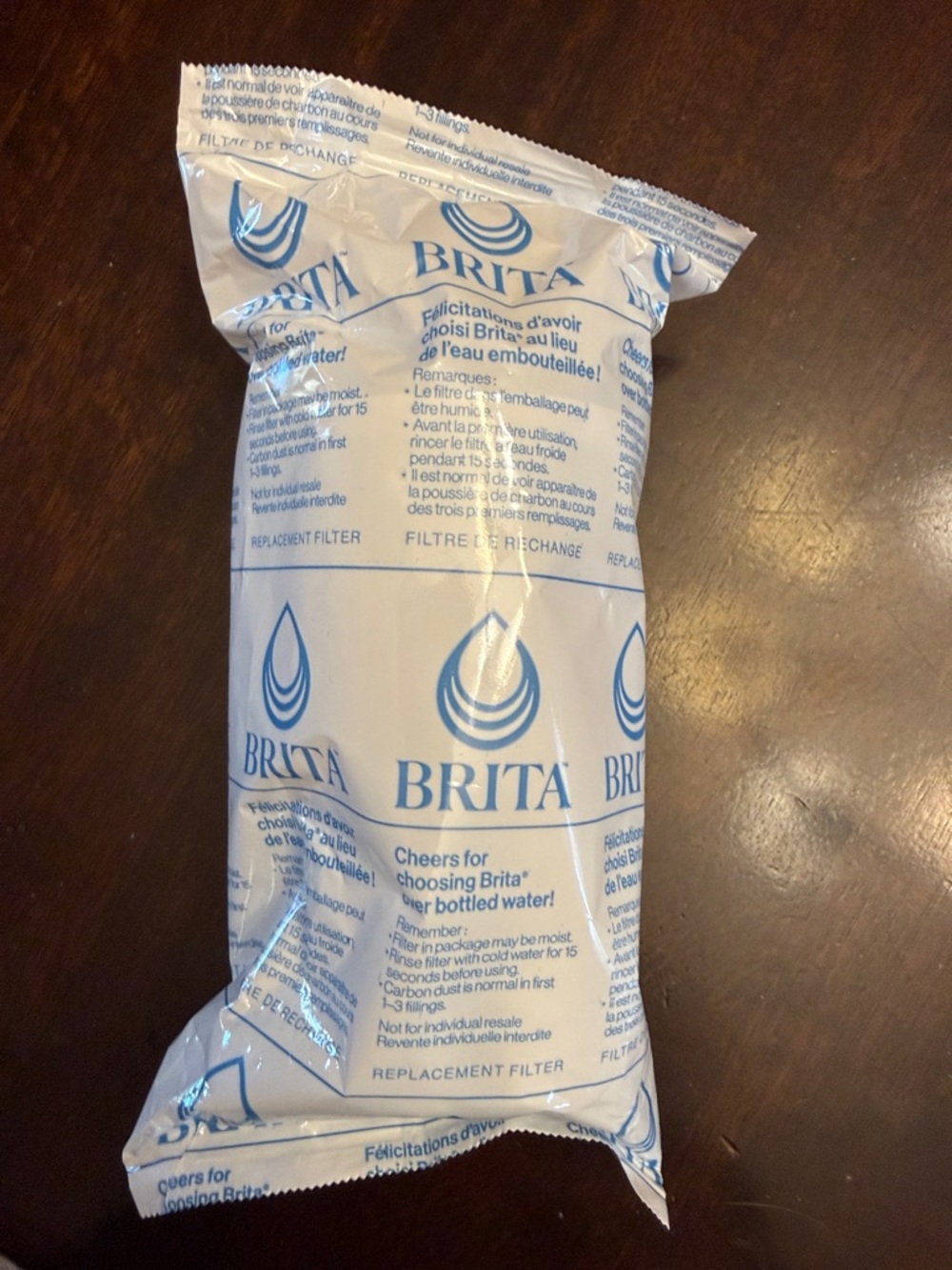 Brita White Replacement Water Filter with Blue Logo